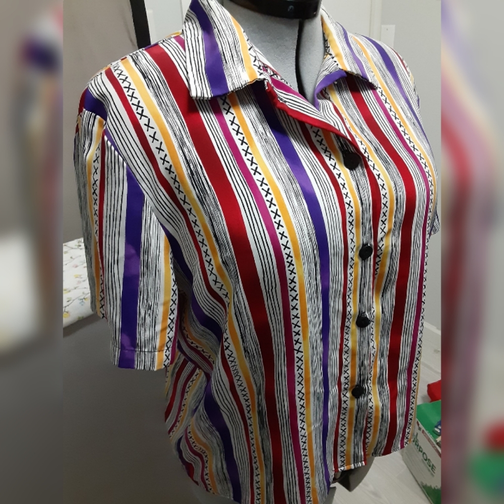 Stripe Button-up Shirt
